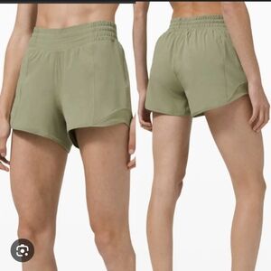 Rosemary Green Lululemon Hotty Hot High Rise Shorts 8